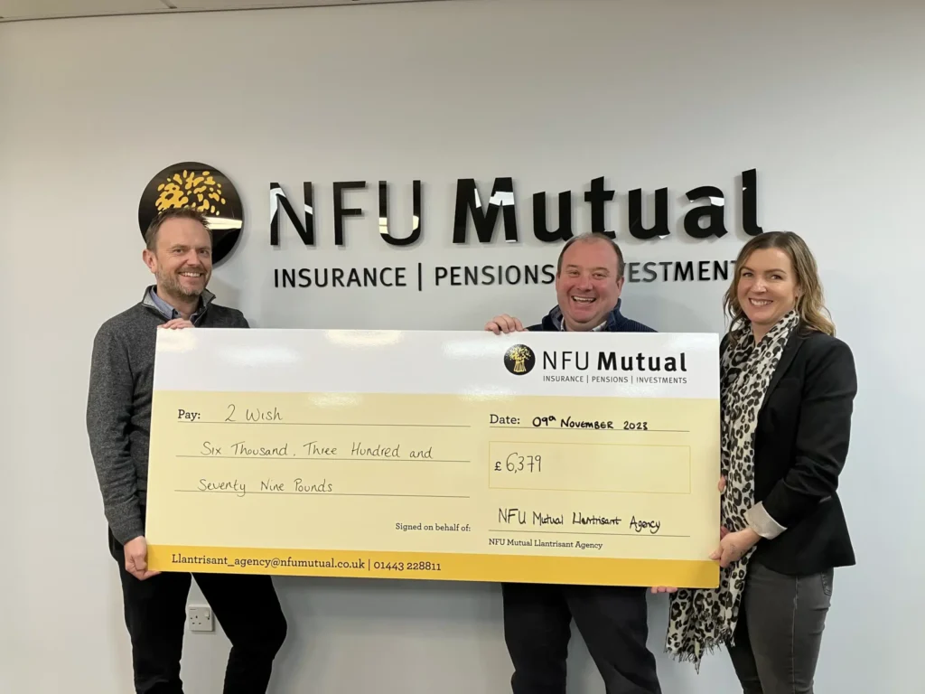 2wish nfu mutual llantrisant agency cheque presentation