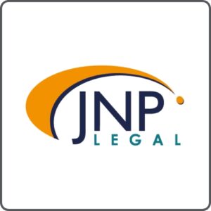 JNP legal logo text with orange oval.