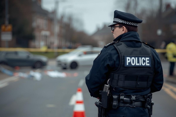 Police officer at scene